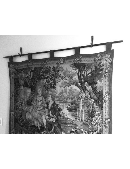 Support mural pour Tapisserie  en fer forgé main ULYSSE déport 2cm