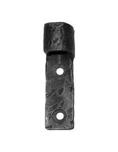 Support mural tringle à rideau COUDEE en fer forgé main