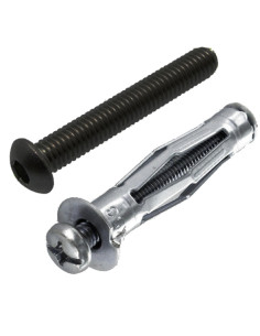 Vis filetée noire + Cheville Molly