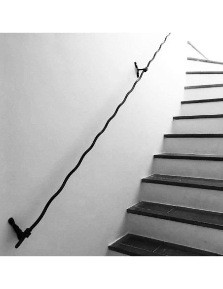 Rampe escalier en fer forgé main