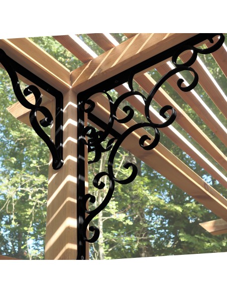 Équerre/Potence murale en fer forgé main