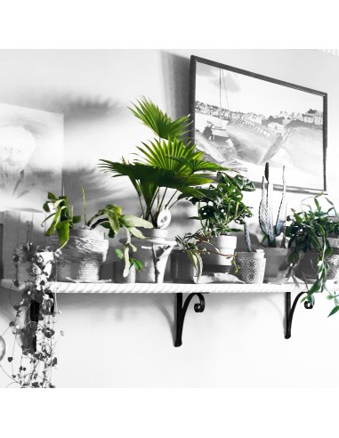 Équerre/Potence murale en fer forgé main