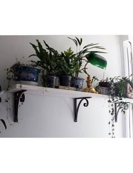 Équerre/Potence murale en fer forgé main