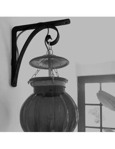 Équerre/Potence murale en fer forgé main