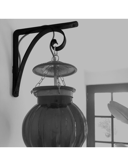 Équerre/Potence murale en fer forgé main