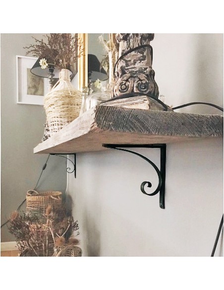 Équerre/Potence murale en fer forgé main