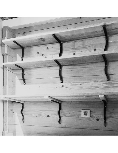 Équerre/Potence murale en fer forgé main