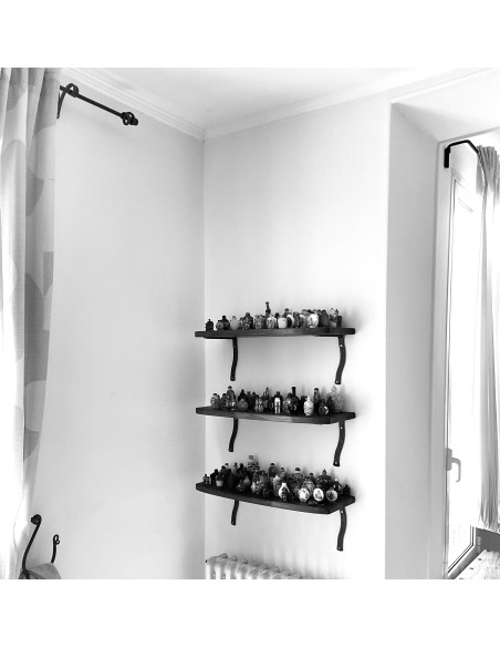 Équerre/Potence murale en fer forgé main