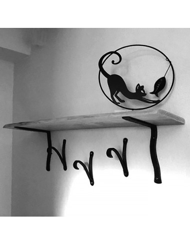 Équerre/Potence murale en fer forgé...