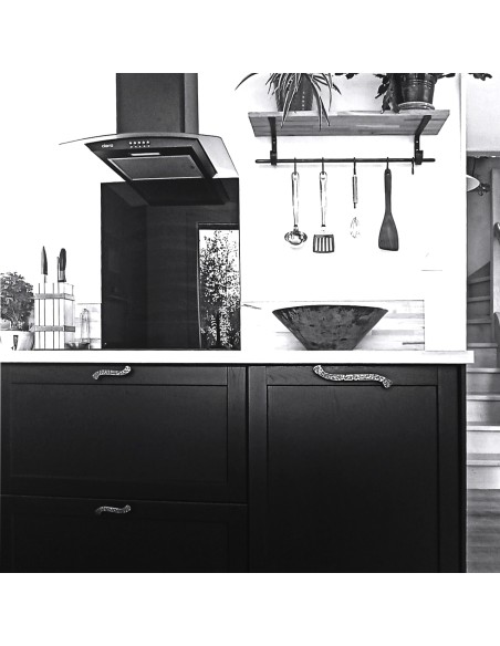 Barre de crédence en fer forgé main CANISTRELLI+poignée BOHEME+TZIGANE Barre de crédence en fer forgé main CANISTRELLI+poignée BOHEME+TZIGANE