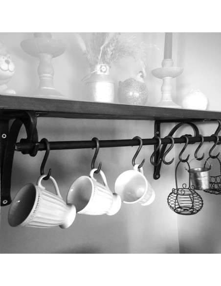 Anneau rideau en fer forgé main KAA