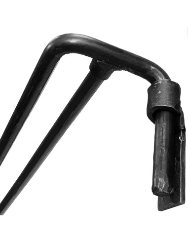 Tringle à Rideau COUDÉE DOUBLE en fer forgé main Tringle à Rideau COUDÉE DOUBLE en fer forgé main