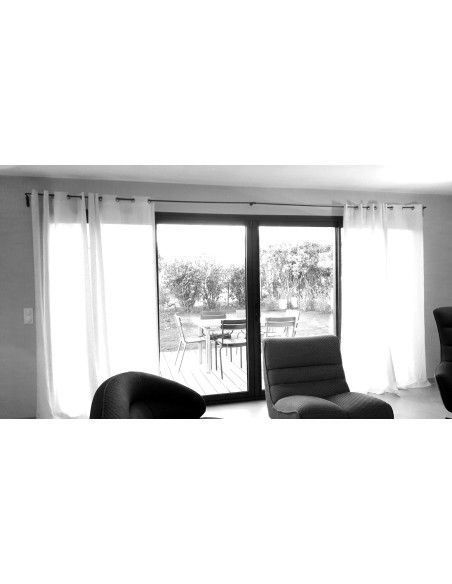 Tringle à Rideau en fer forgé main COUDÉE raccordée Tringle à Rideau en fer forgé main COUDÉE raccordée