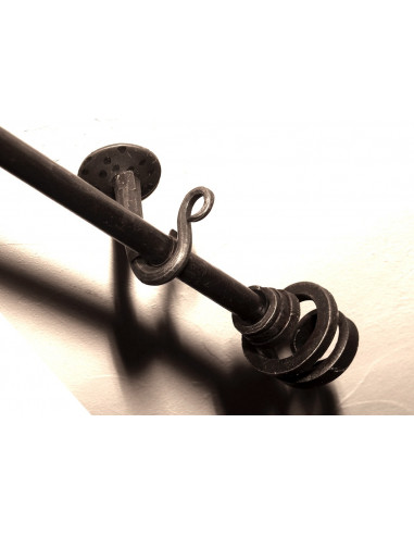 Support plafond de Tringle à Rideau en fer forgé main