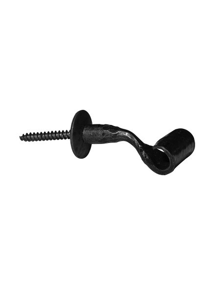 Support/raccord mural de Tringle à Rideau en fer forgé main