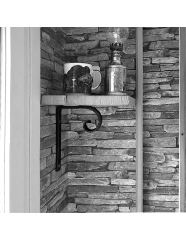 Équerre/Potence murale en fer forgé main