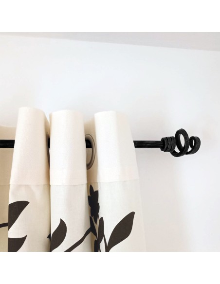 Embout Tringle à Rideau en fer forgé main VOLUBILIS