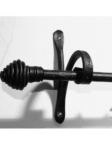 Embout tringle à rideau en fer forgé CHARM