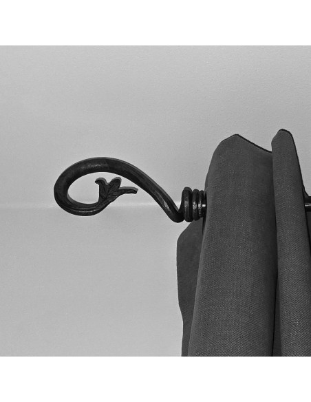 Embout Tringle à Rideau en fer forgé main Embout Tringle à Rideau en fer forgé main