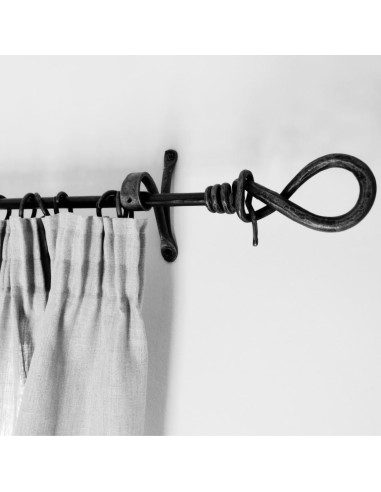 Embout Tringle à Rideau en fer forgé main Embout Tringle à Rideau en fer forgé main