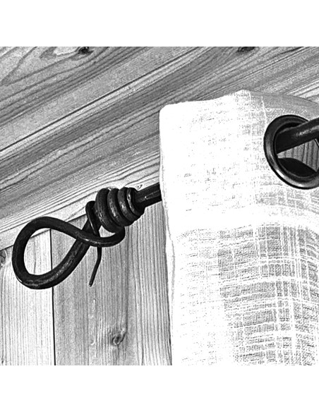 Embout Tringle à Rideau en fer forgé main Embout Tringle à Rideau en fer forgé main