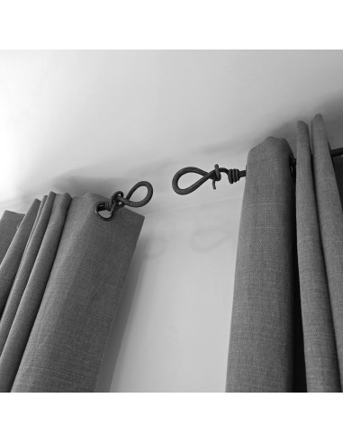 Embout Tringle à Rideau en fer forgé main Embout Tringle à Rideau en fer forgé main