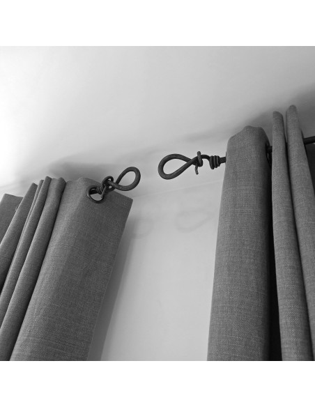 Embout Tringle à Rideau en fer forgé main Embout Tringle à Rideau en fer forgé main