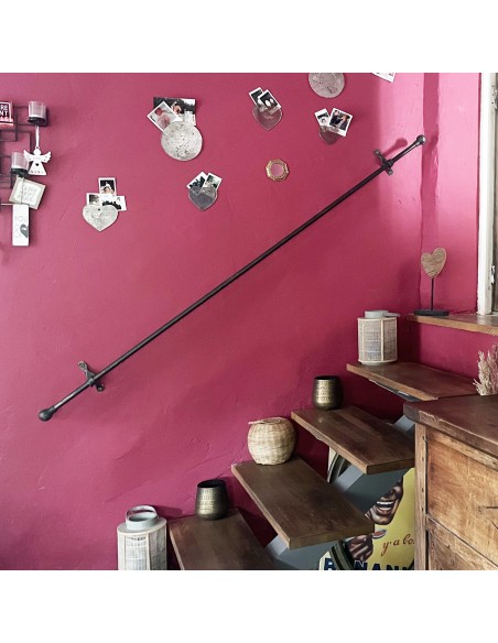 Tringle à Rideau en fer forgé main DROITE Tringle à Rideau en fer forgé main DROITE