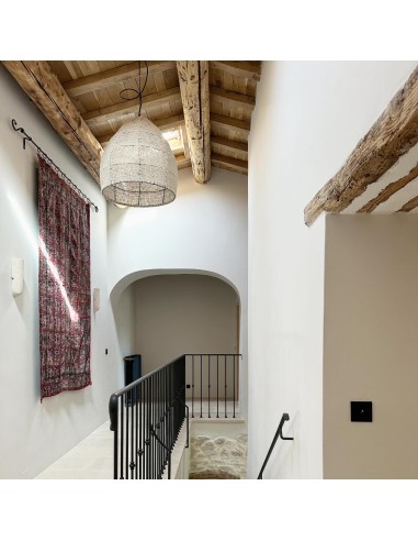 Support mural de Tringle à Rideau en fer forgé main