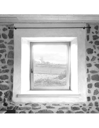 Support mural de Tringle à Rideau en fer forgé main