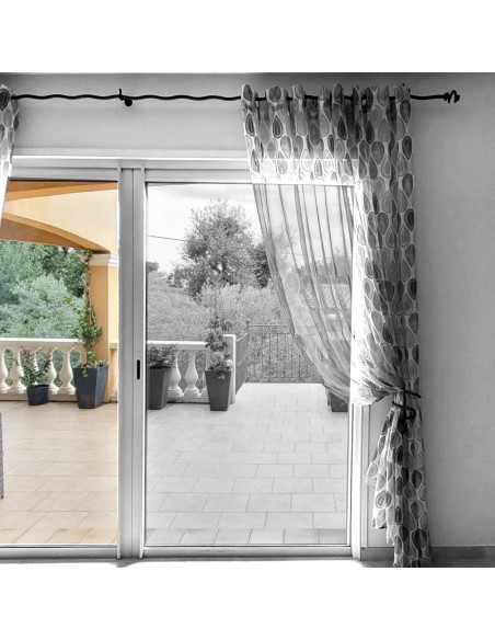 Support mural de Tringle à Rideau en fer forgé main