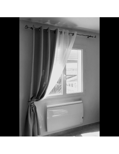 Support mural de Tringle à Rideau en fer forgé main