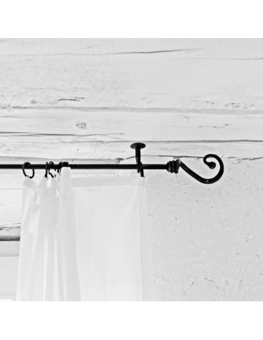 Support plafond de Tringle à Rideau en fer forgé main