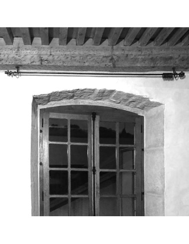 Support plafond de Tringle à Rideau en fer forgé main