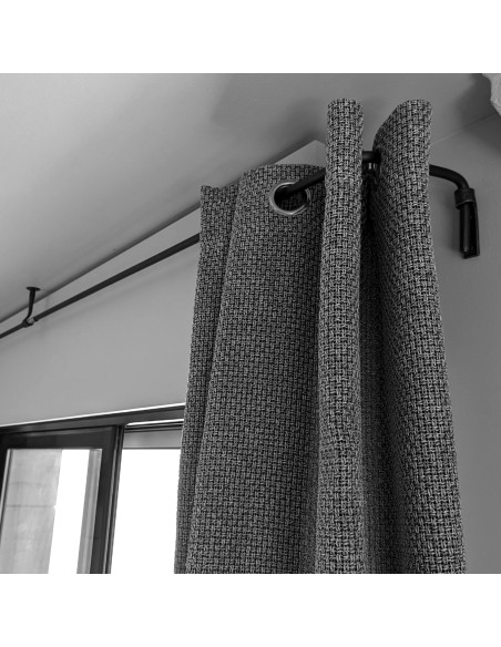 Support/raccord mural de Tringle à Rideau en fer forgé main Support/raccord mural de Tringle à Rideau en fer forgé main