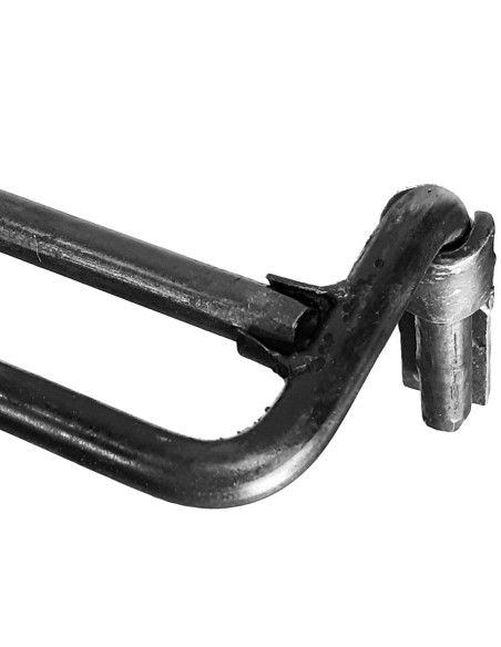 Tringle à Rideau COUDÉE DOUBLE en fer forgé main