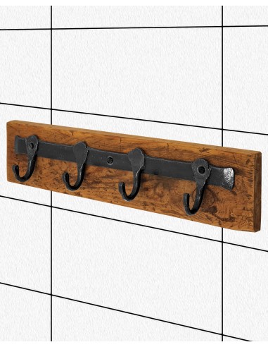 Porte manteau en fer forgé main RICOCHET