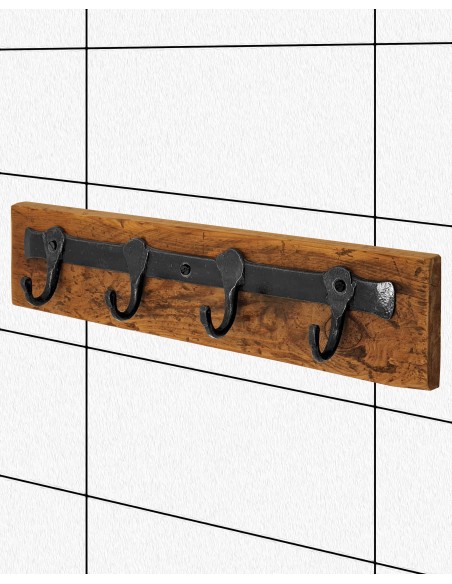 Porte manteau en fer forgé main RICOCHET