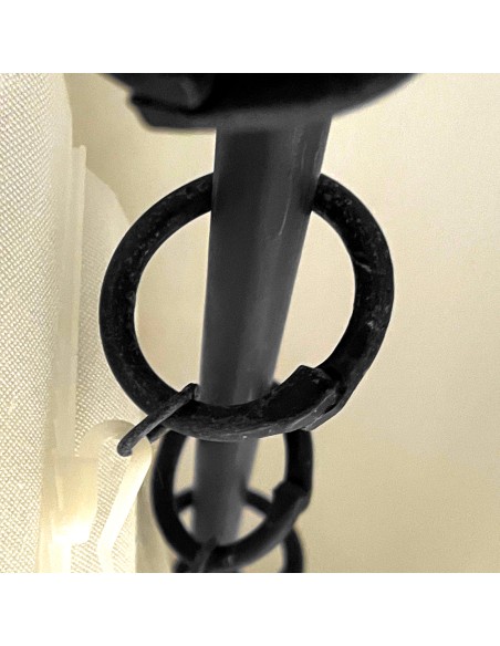 Anneau rideau en fer forgé main BASIK 40mm