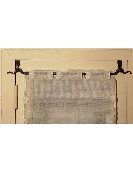 Tringle de vitrage en fer forgé main ILLUSION