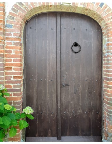 Marteau de porte en fer forgé main