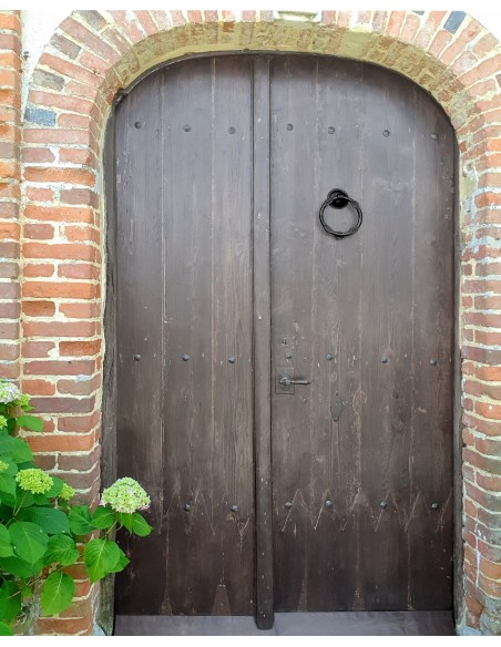 Marteau de porte en fer forgé main