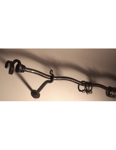 Embout Tringle à Rideau en fer forgé main VOLUBILIS