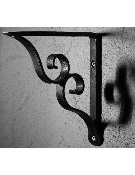 Équerre/Potence murale en fer forgé main