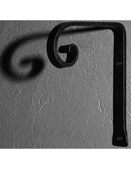 Équerre/Potence murale en fer forgé main