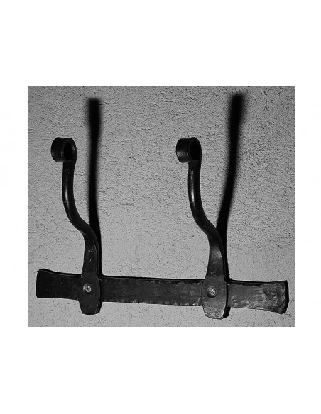 Porte manteau en fer forgé main EDISON