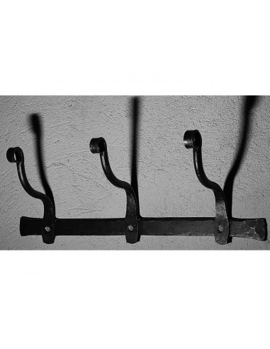 Porte manteau en fer forgé main EDISON