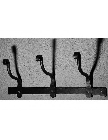 Porte manteau en fer forgé main EDISON