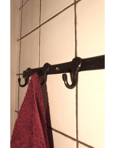 Porte manteau en fer forgé main RICOCHET