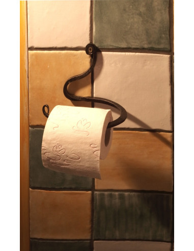 Dérouleur papier toilette en fer forgé main REFLET